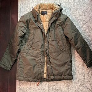 Banana Republic Olive Jacket with Tan Interior